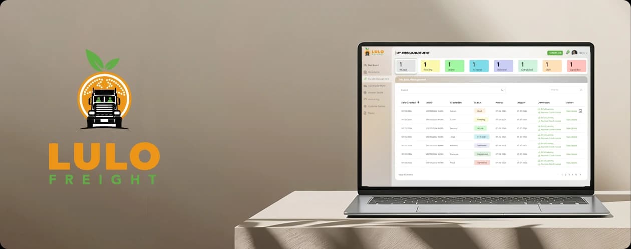 Lulo Freight — branded product showcase